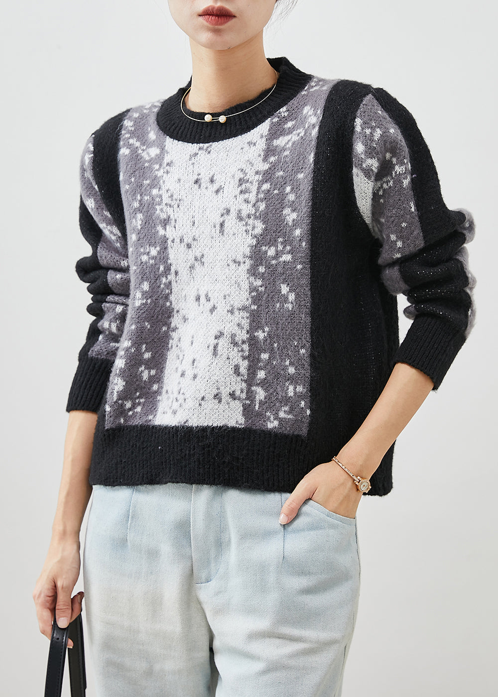 A Vintage Style Sweater with Delicate Timeless Details