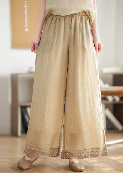 A Vintage Style Pants with Delicate Timeless Details