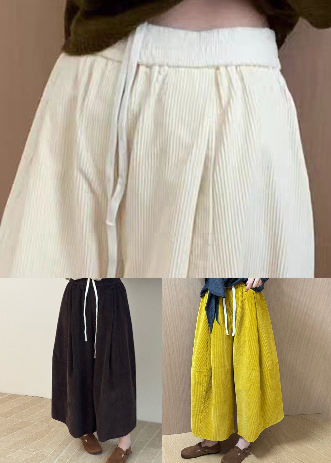 A Vintage Style Pants with Delicate Timeless Details