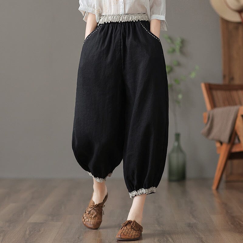 A Vintage Style Pants with Delicate Timeless Details