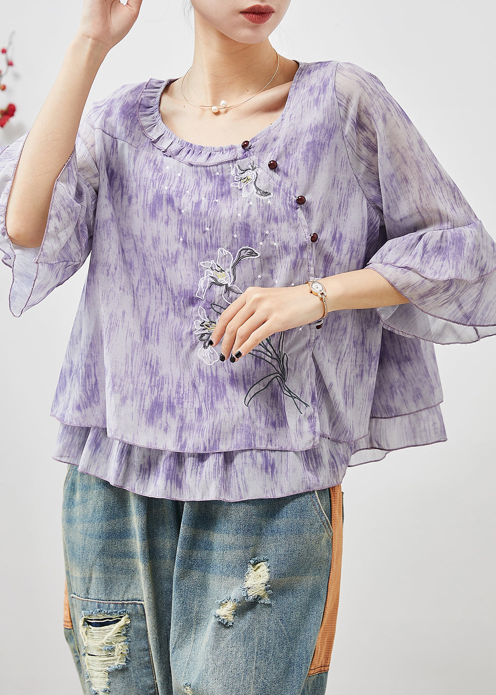 A Vintage Style Shirt with Delicate Timeless Details