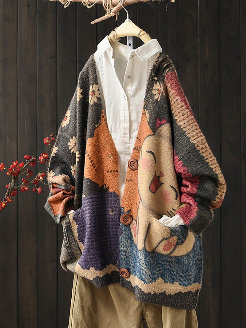 Classic Vintage Sweater with a Flattering Fit