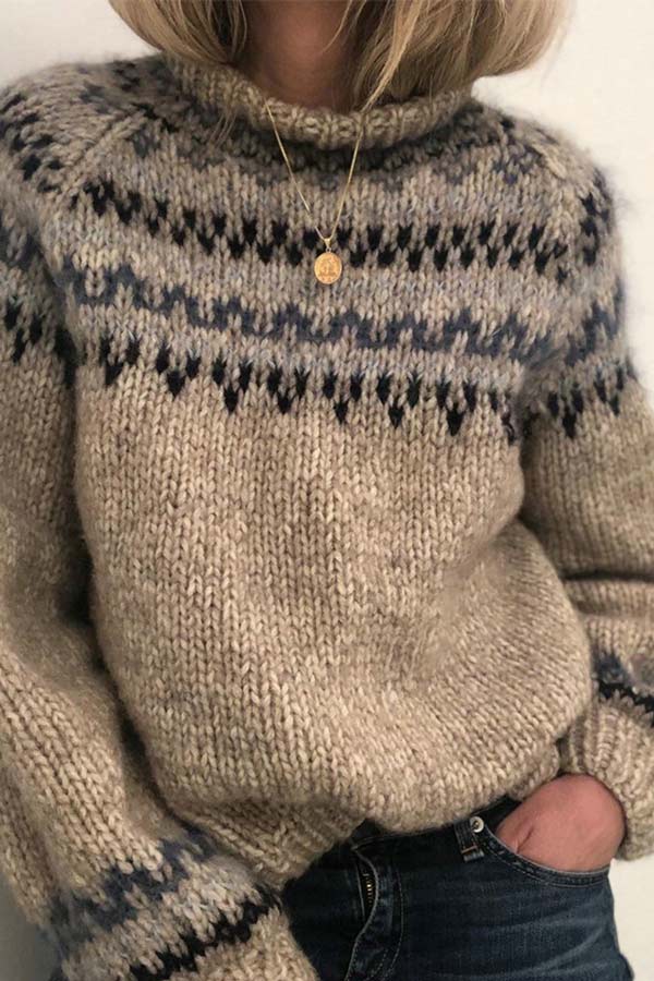 Vintage Inspired Sweater with a Contemporary Edge