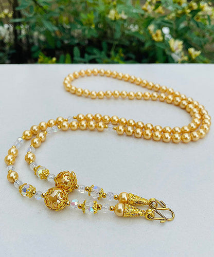 Vintage Handmade Gold Necklace