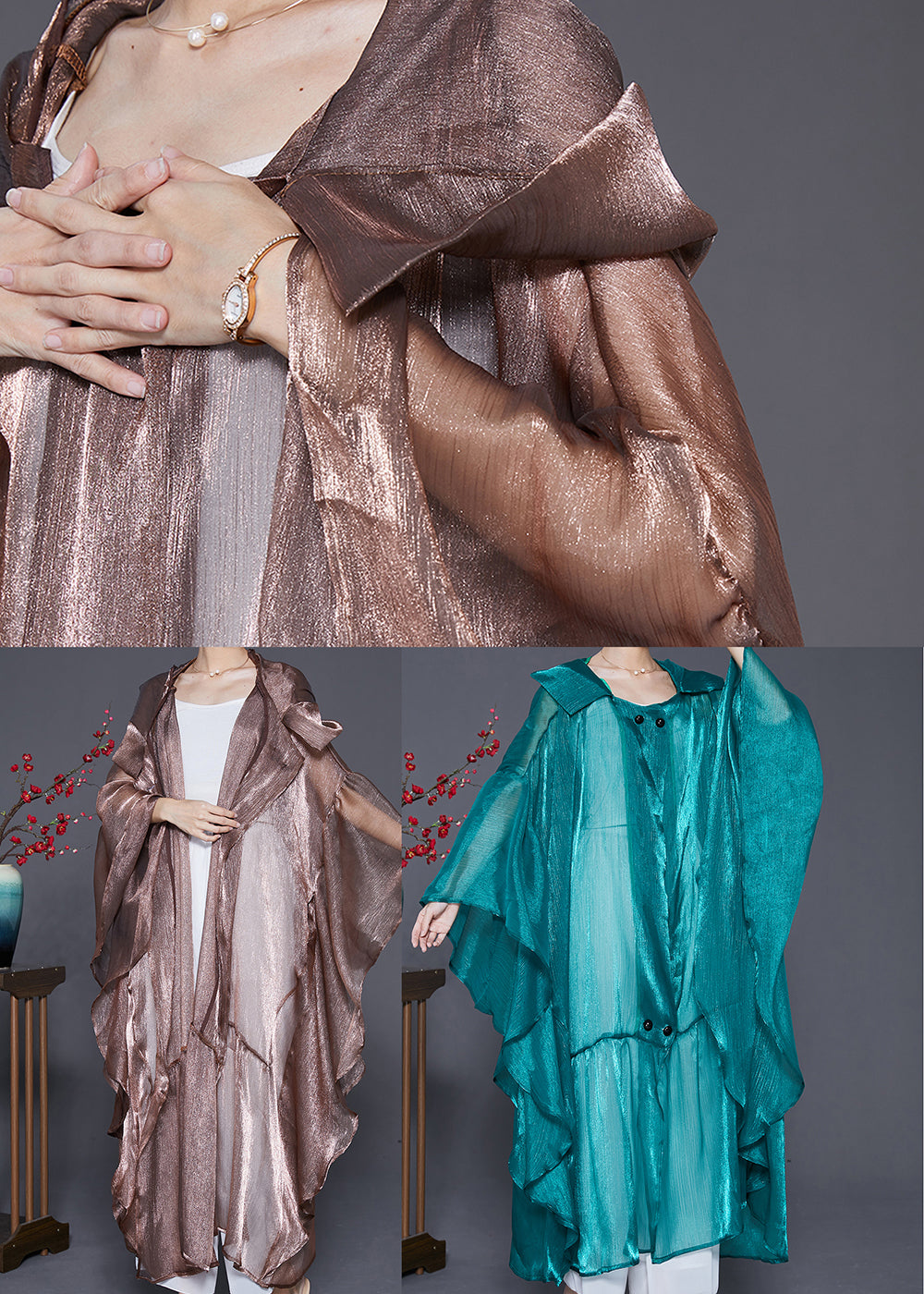 Well Tailored Cardigan with a Graceful Silhouette