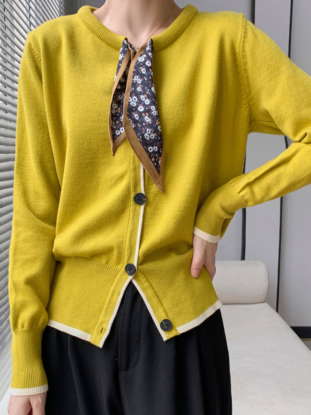 Beautifully Finished Cardigan in a Timeless Design