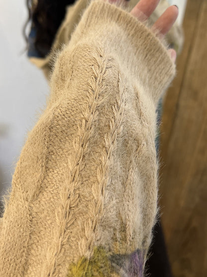 A Vintage Style Sweater with Delicate Timeless Details