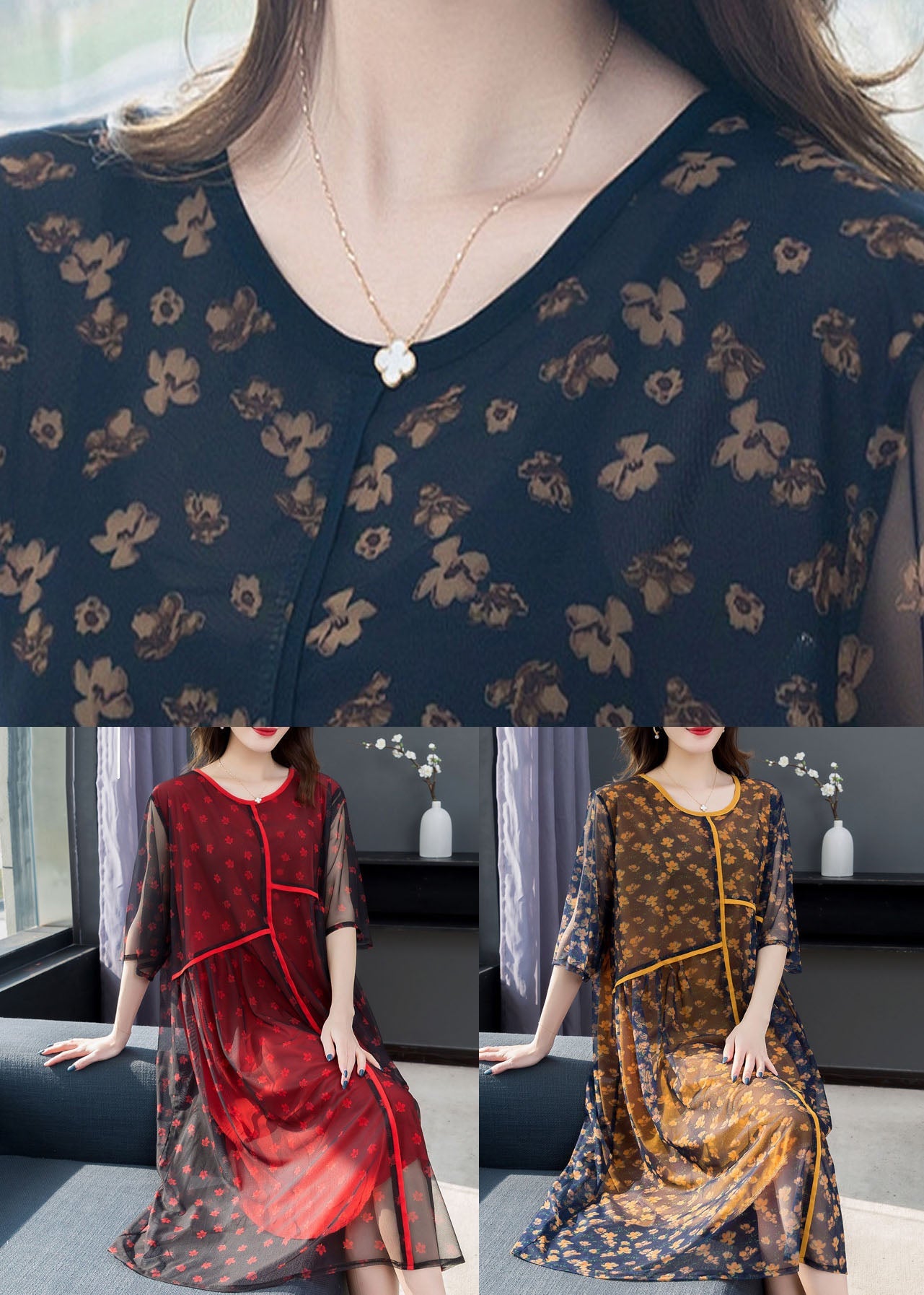 Classic Vintage Dress with a Flattering Fit