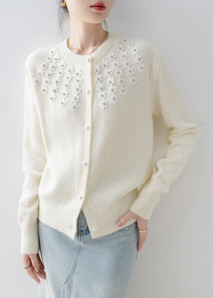 A Vintage Style Cardigan with Delicate Timeless Details