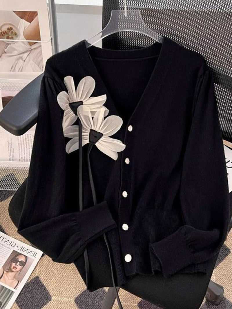 A Vintage Style Cardigan with Delicate Timeless Details
