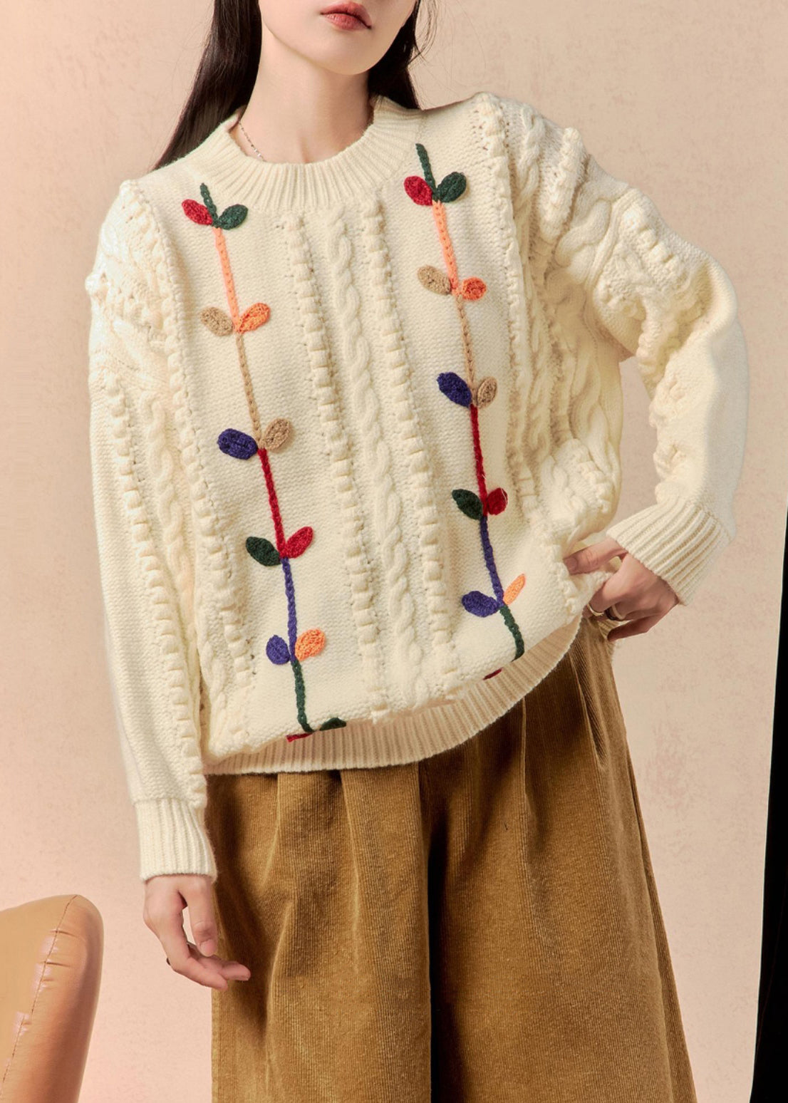 Classic Vintage Sweater with a Flattering Fit