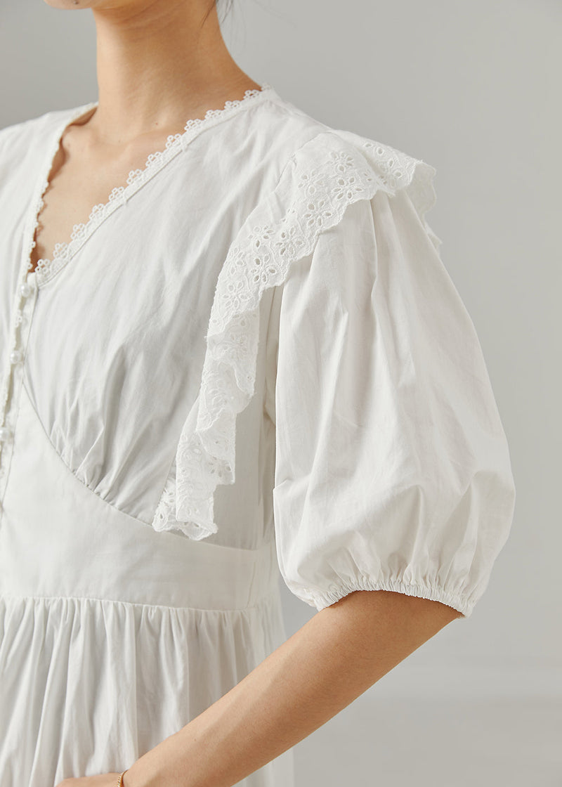 A Vintage Style Dress with Delicate Timeless Details