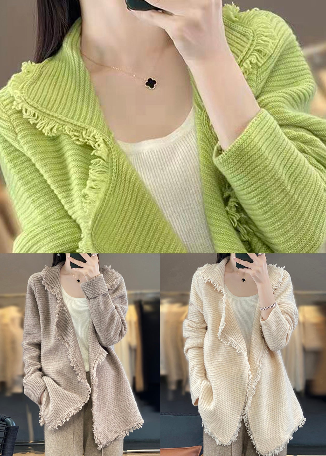 Classic Vintage Cardigan with a Flattering Fit