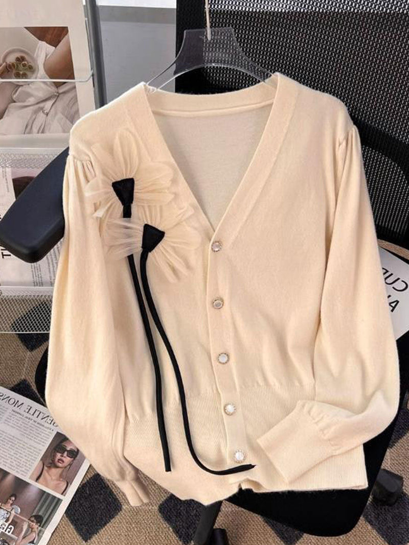 A Vintage Style Cardigan with Delicate Timeless Details