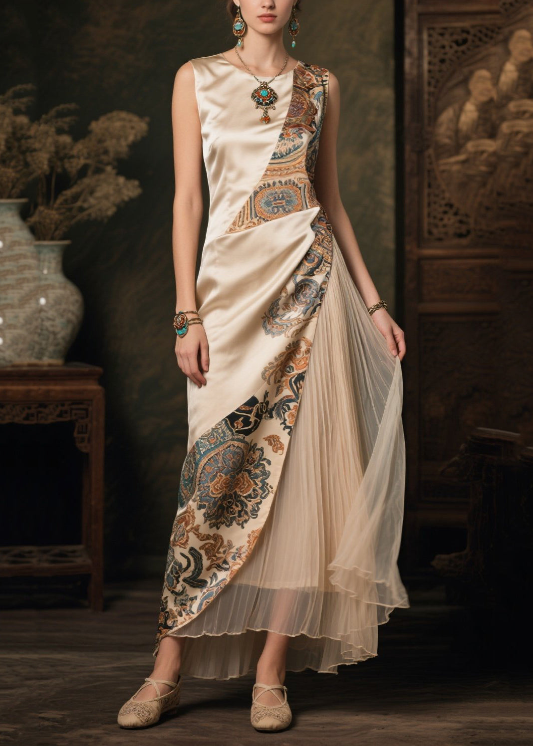 A Vintage Style Dress with Delicate Timeless Details