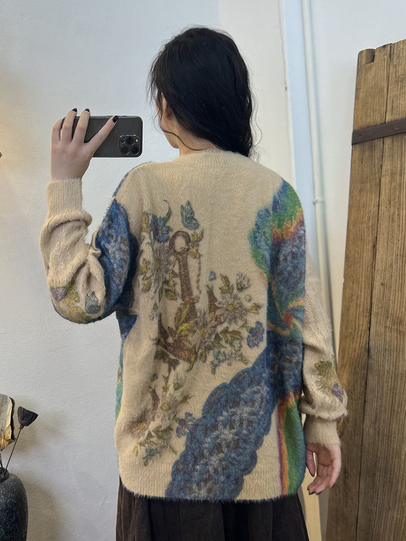 A Vintage Style Sweater with Delicate Timeless Details