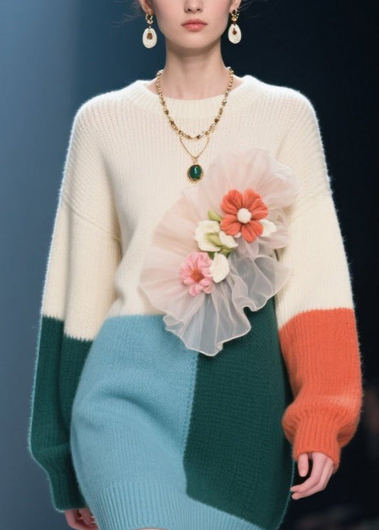 A Vintage Style Sweater with Delicate Timeless Details