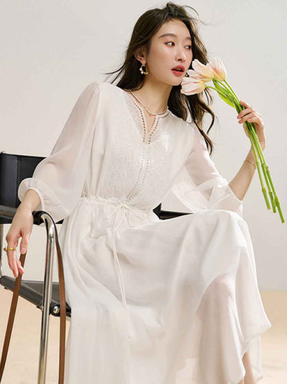 A Vintage Style Dress with Delicate Timeless Details