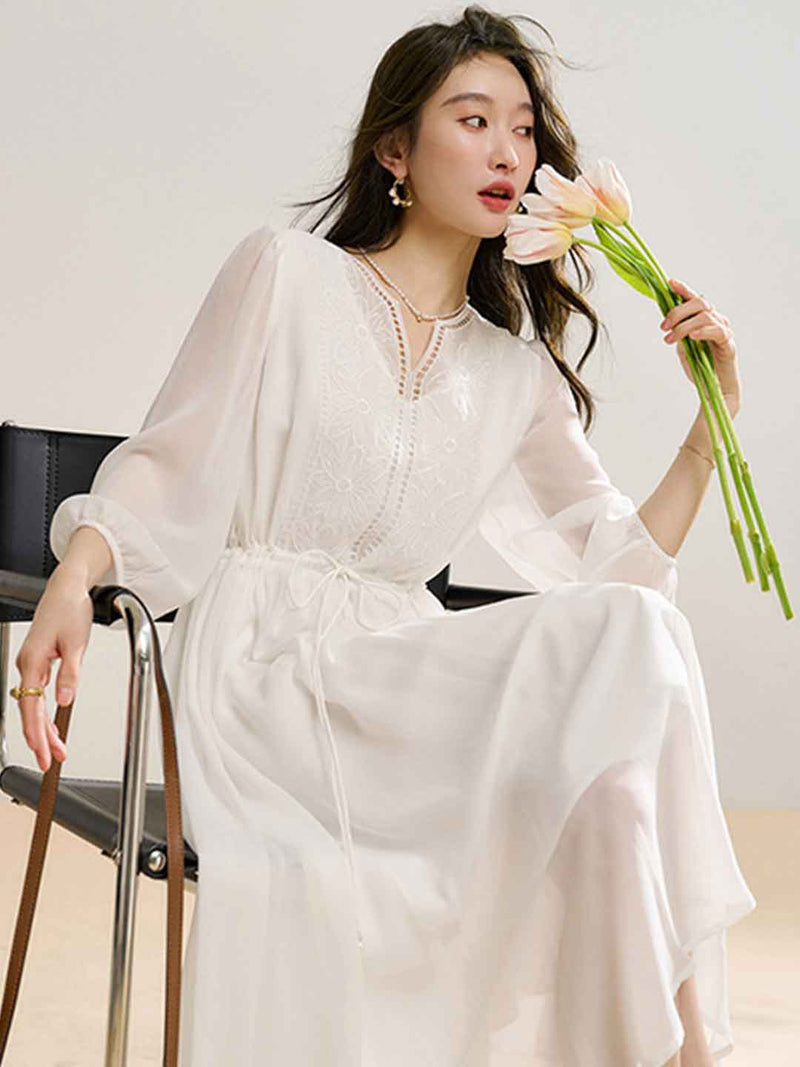 A Vintage Style Dress with Delicate Timeless Details
