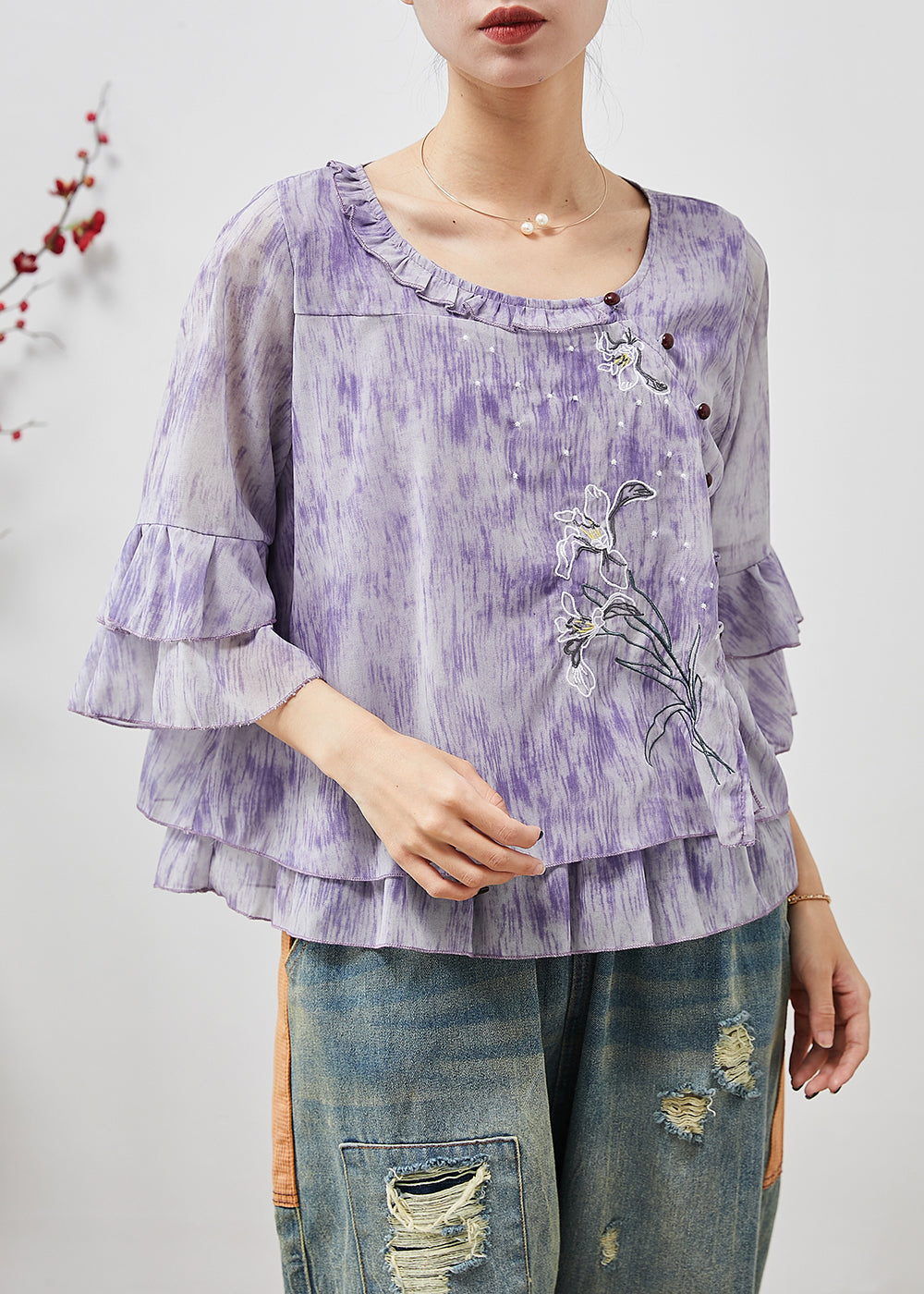A Vintage Style Shirt with Delicate Timeless Details