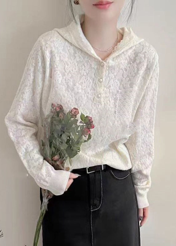 A Vintage Style Sweater with Delicate Timeless Details