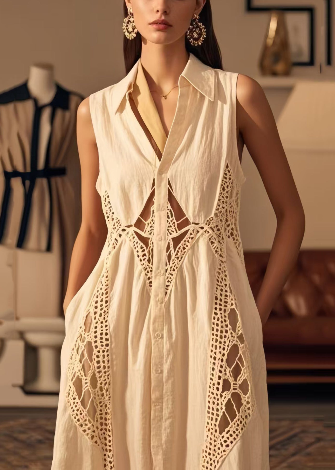 A Vintage Style Dress with Delicate Timeless Details